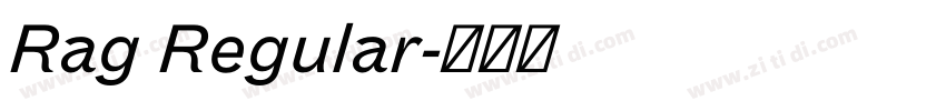 Rag Regular字体转换